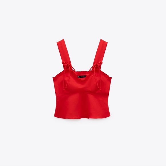Zara Tops Zara Strappy Cropped Tank Poshmark